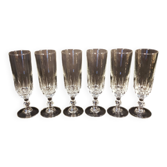 6 Luminarc champagne flutes