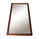 Antique mirror with solid wood frame