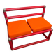 Memphis style banquette design