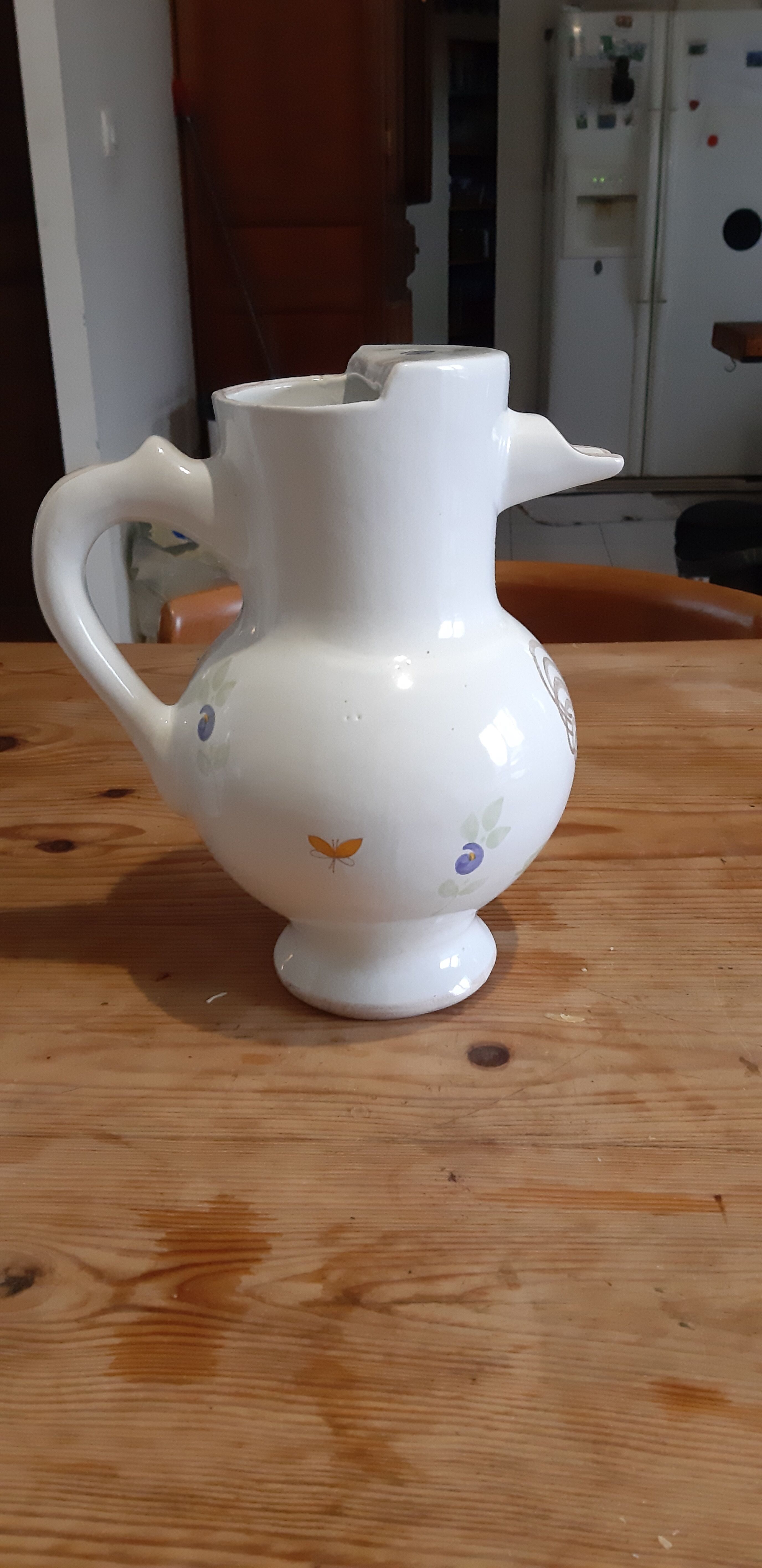 2 Pitchers in Faience of La Chapelle des Pots