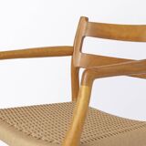 Fauteuil Niels Moller, modèle 67, Chêne, Vintage 1970