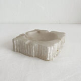 Vintage alabaster square ashtray