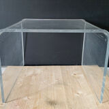 Plexiglass bedside table