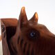 Wooden dog bookends