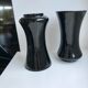 pair of black opaline vases early twentieth century