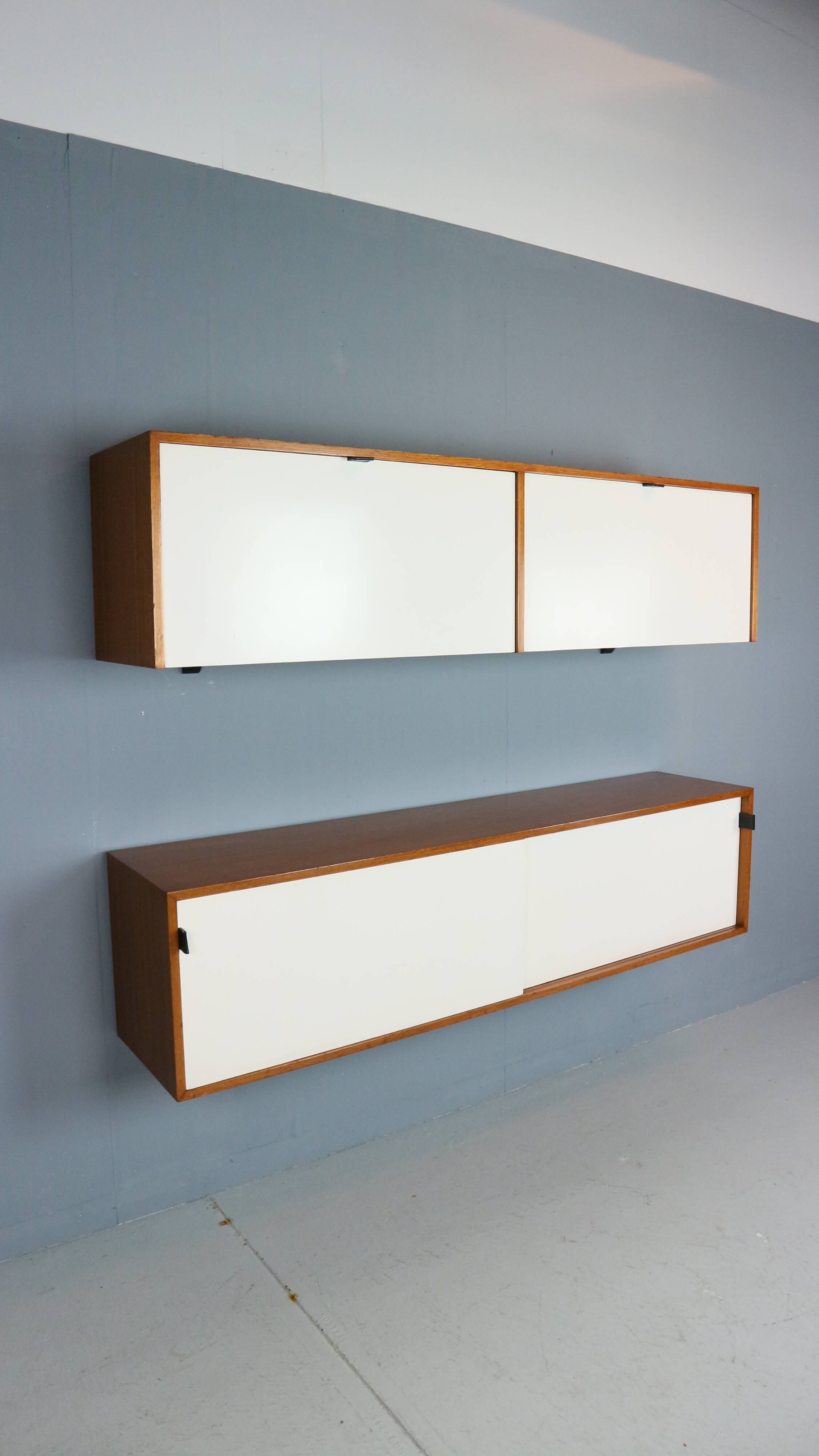 Florence Knoll for Knoll set of two hanging cabinets, model 121 + 123 W-1, 1947