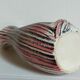 Free-form ceramic vase by R. Dupanier with abstract decoration from the 50s