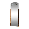 Miroir biseauté bicolore art deco, 84x36 cm