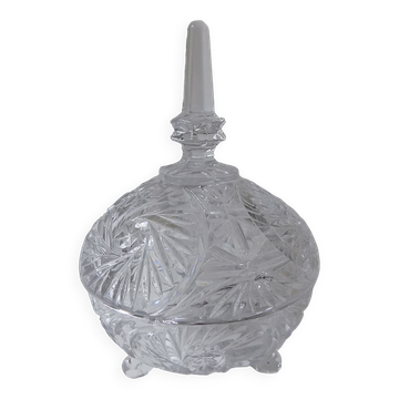 Candy box with crystal lid