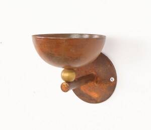 Supports de bougies muraux en cuivre et en laiton vintage