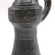 Vase pichet en céramique émaillée noire métal, signé Jean Marais, Vallauris