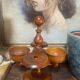 19th century boxwood salt cellar