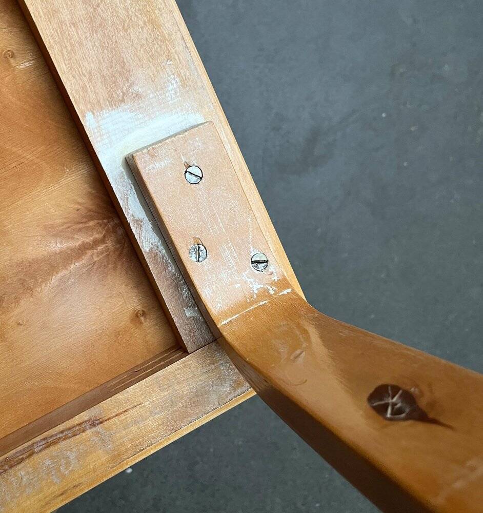 Mid-century red dining table or desk by Alvar Aalto for Artek, 1960s