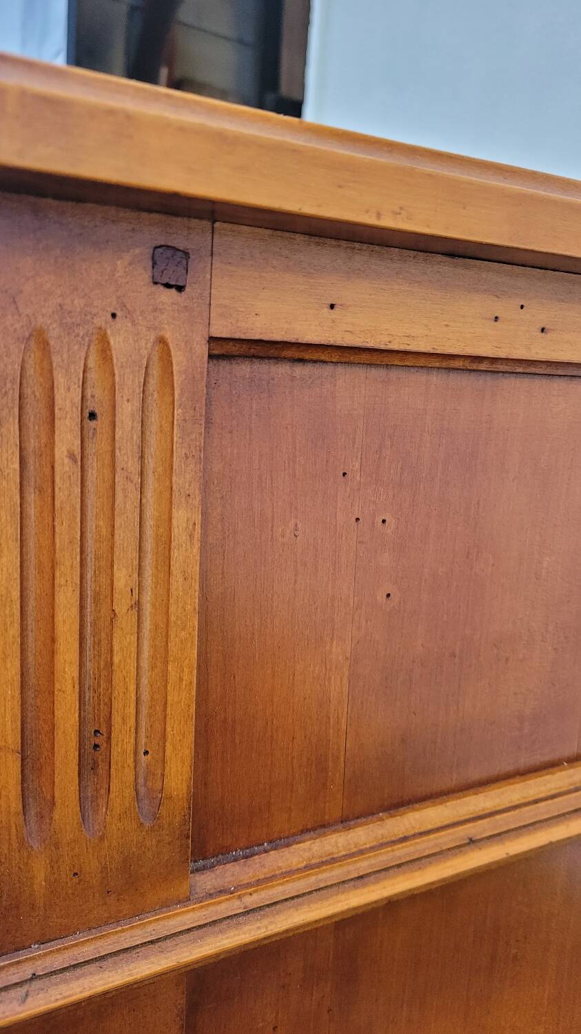 Louis xvi style chest of drawers in cherry wood 3 drawers