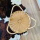 Rattan tripod coffee table
