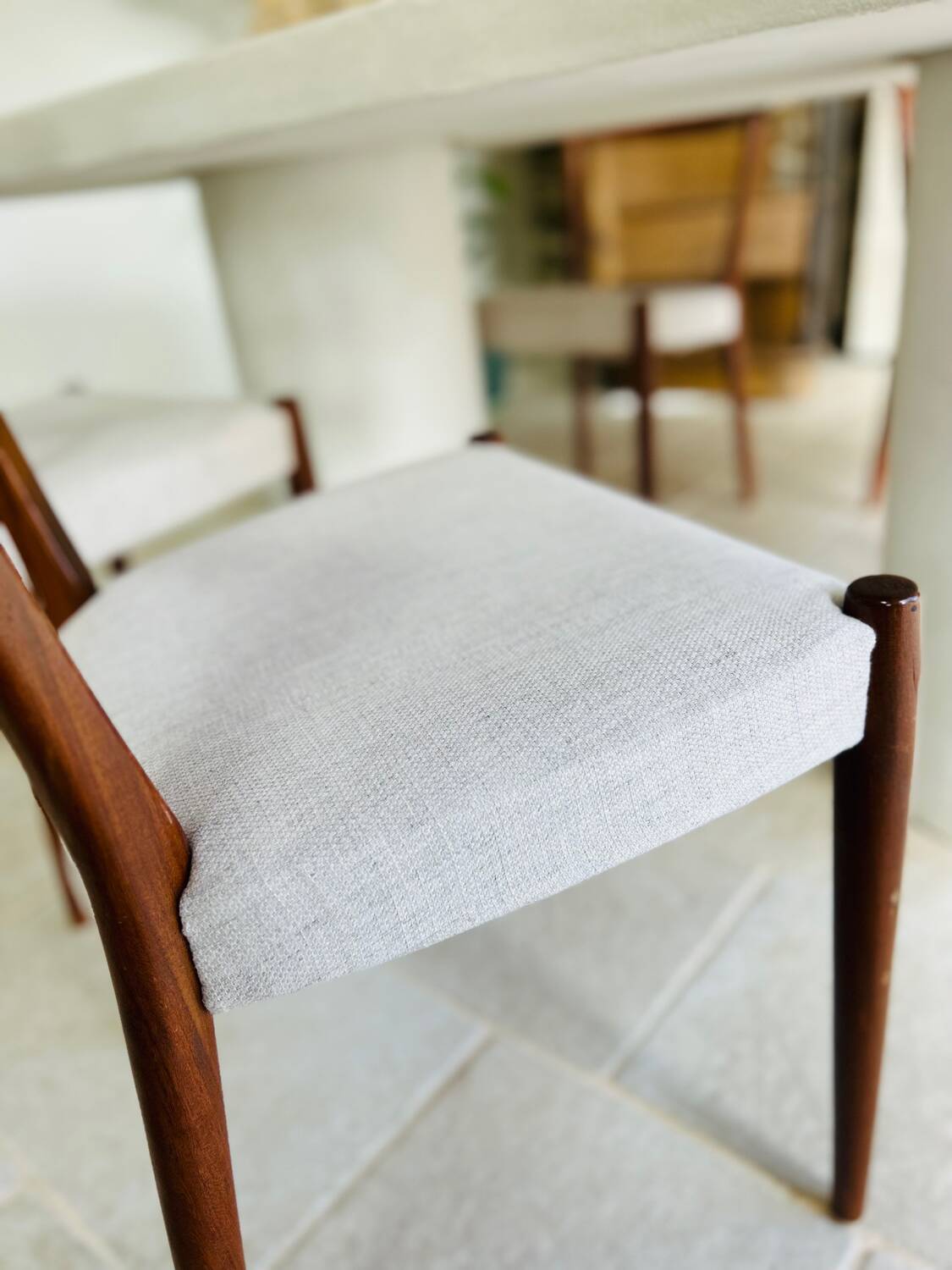 6 Scandinavian teak chairs