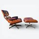 Burgundy Herman Miller Original Rosewood Eames Lounge Chair and Ottoman
