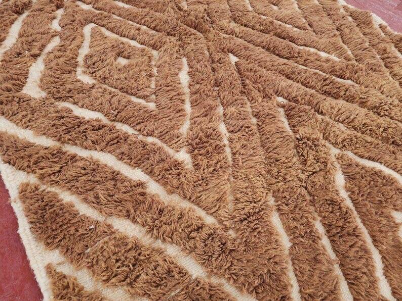 Traditional handmade beni ourain rug size 150 x 250 cm