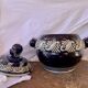 Soup bowl / Blue ceramic dish