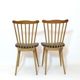 Pair of menuet chairs by Baumann, 1960s