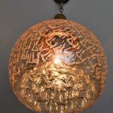 Glass chandelier lamp by Helena Tynell for Glashütte Limburg 1960s