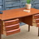 Bureau danois en teck double faces