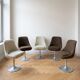 Set of 5 swivel tulip-style chairs from the 1970s.