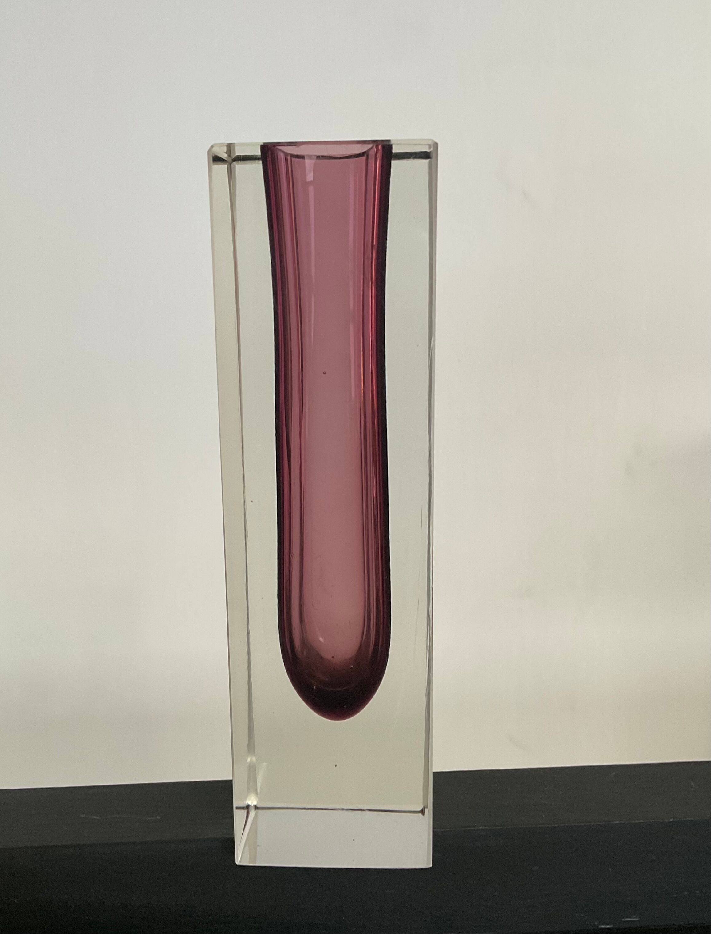 Murano Flávio Poli vase for Vetri from the 60s
