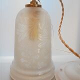 Suspension with floral decoration