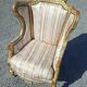 Louis XVI style wingback Bergère armchair