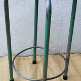 High metal and wood stool