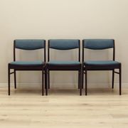 Set of three rosewood chairs, Danish design, 1970s, production: Denmark
