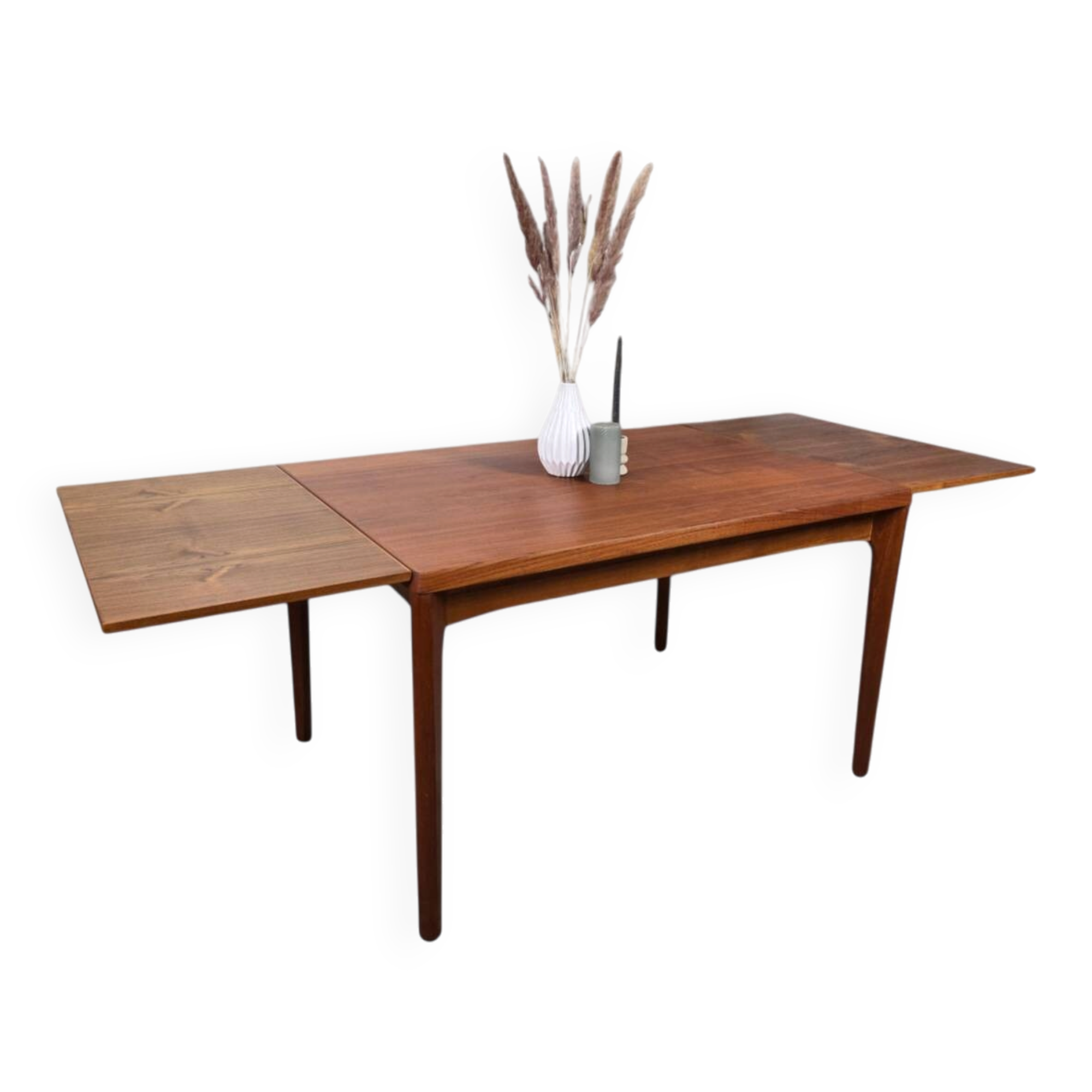 Table à manger danoise extensible par Henning Kjaernulf pour Vejle Stolefabrik, Danemark années 1960