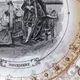 Set of 12 plates in Sarreguemines earthenware - decoration 12 months of the year