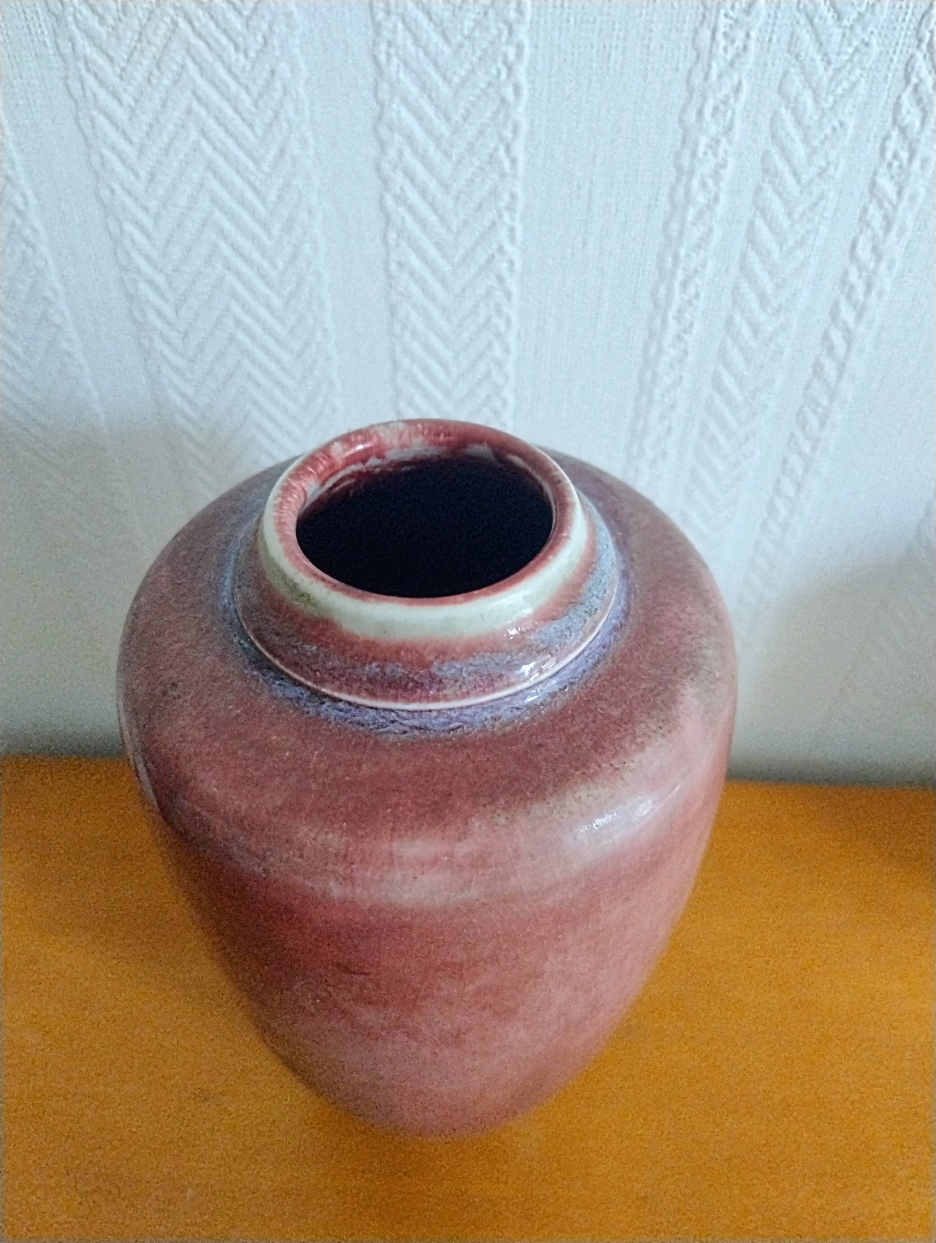 Michel Lanos vase signed