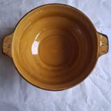 Ochre earthenware soup tureen/vegetable dish from Haute Provence