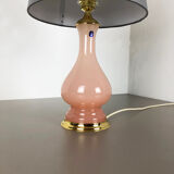 Murano glass "rose" table desk light Cenedese Vetri 1960s