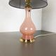 Murano glass "rose" table desk light Cenedese Vetri 1960s