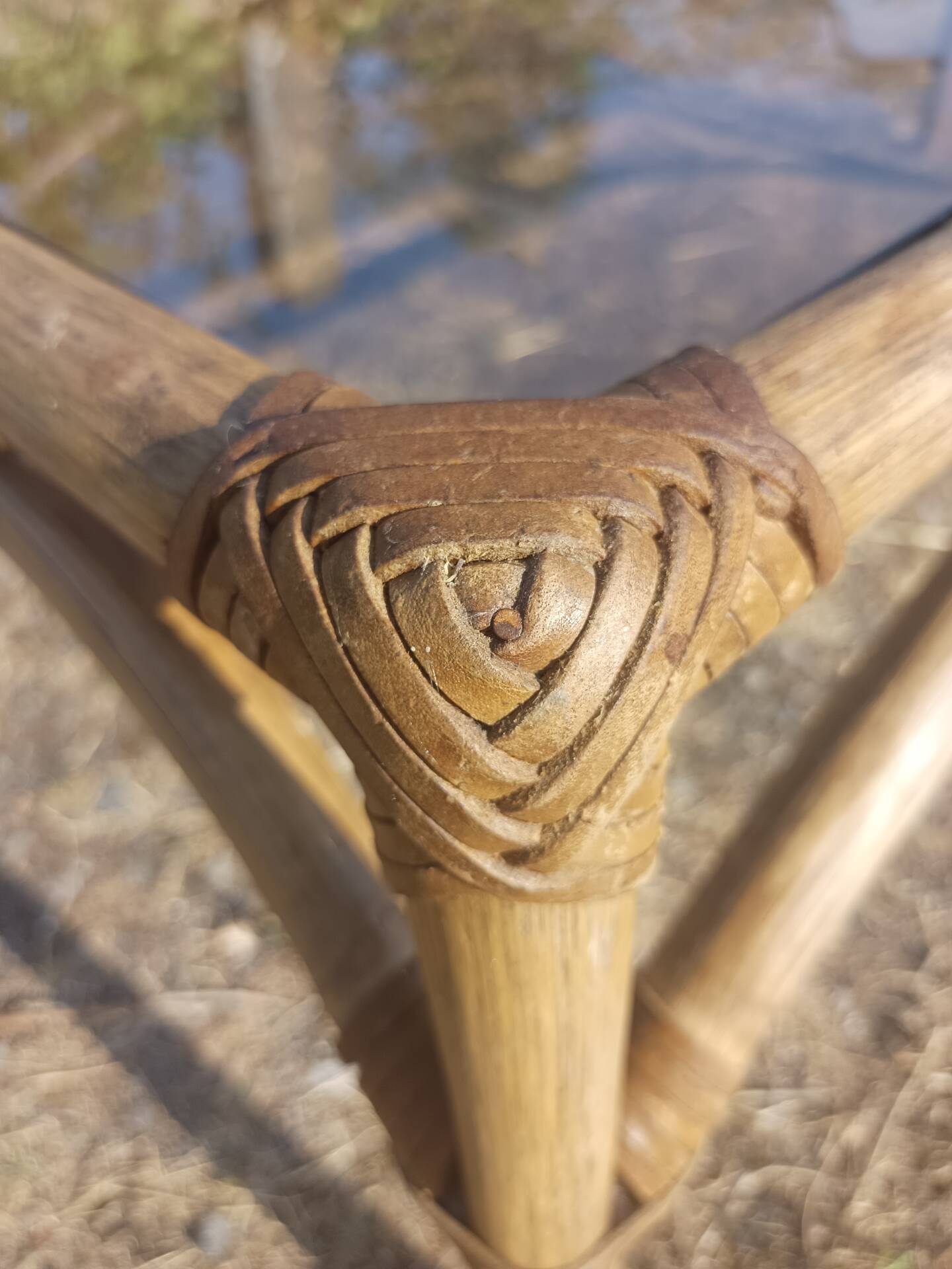 Rattan coffee table