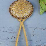 Brass hand mirror