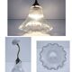 porcelain wall light brass glass holopane early 20th century