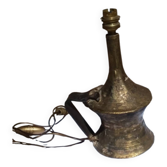 Designer lamp in bronze and metal by Max Bré from the 70s