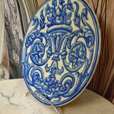 Spanish faience plate with blue decoration – 19th century