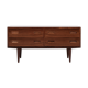 Midcentury Danish low chest of 2x2 drawers in rosewood by Hundevad 1960s