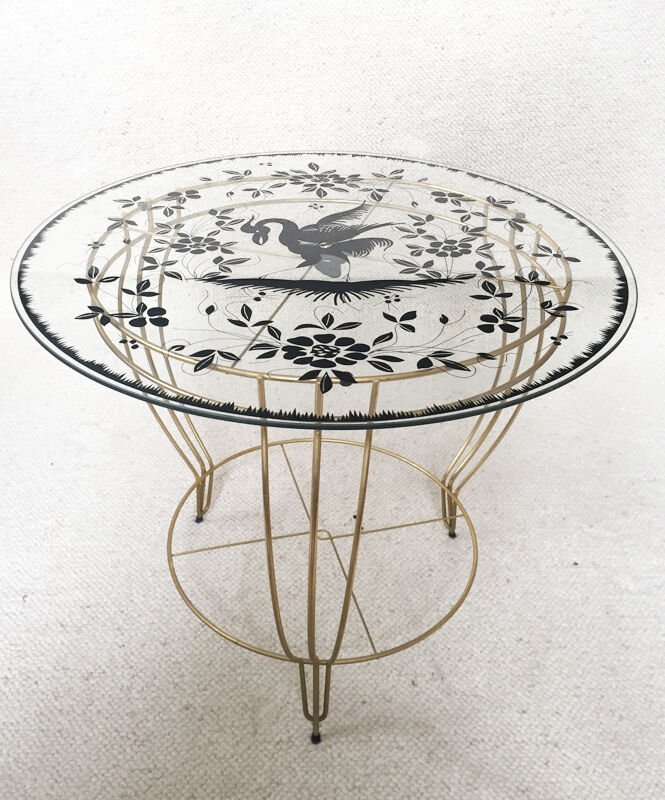 Table low hollywood regency décor 'phoenix', 1950