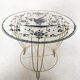 Table basse hollywood regency décor « phénix », 1950