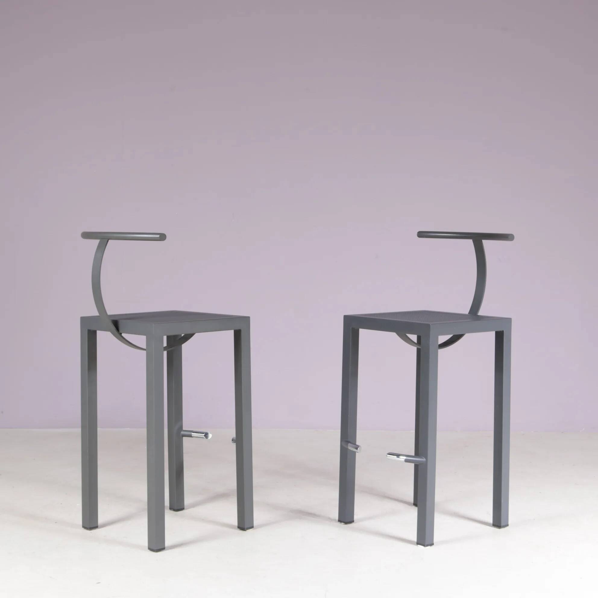 1980s bar stool model: Sarapis by Philippe Starck for Driade Italy