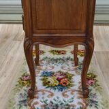 Walnut bedside table in Louis XV style