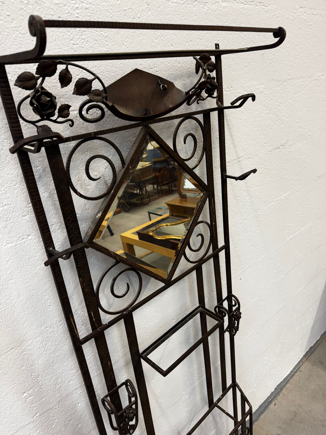 Art Deco coat rack / entrance hall wardrobe