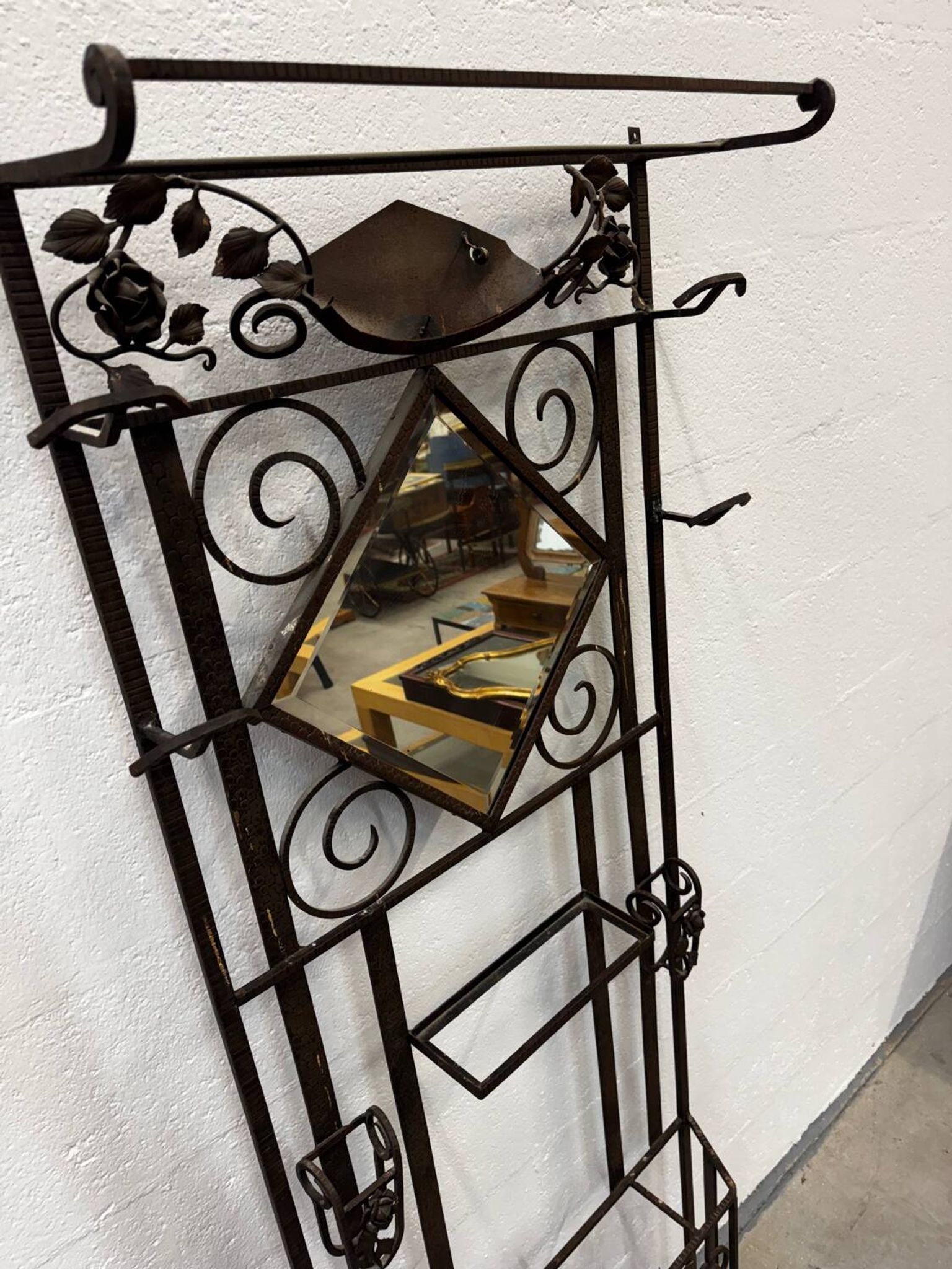 Art Deco coat rack / entrance hall wardrobe